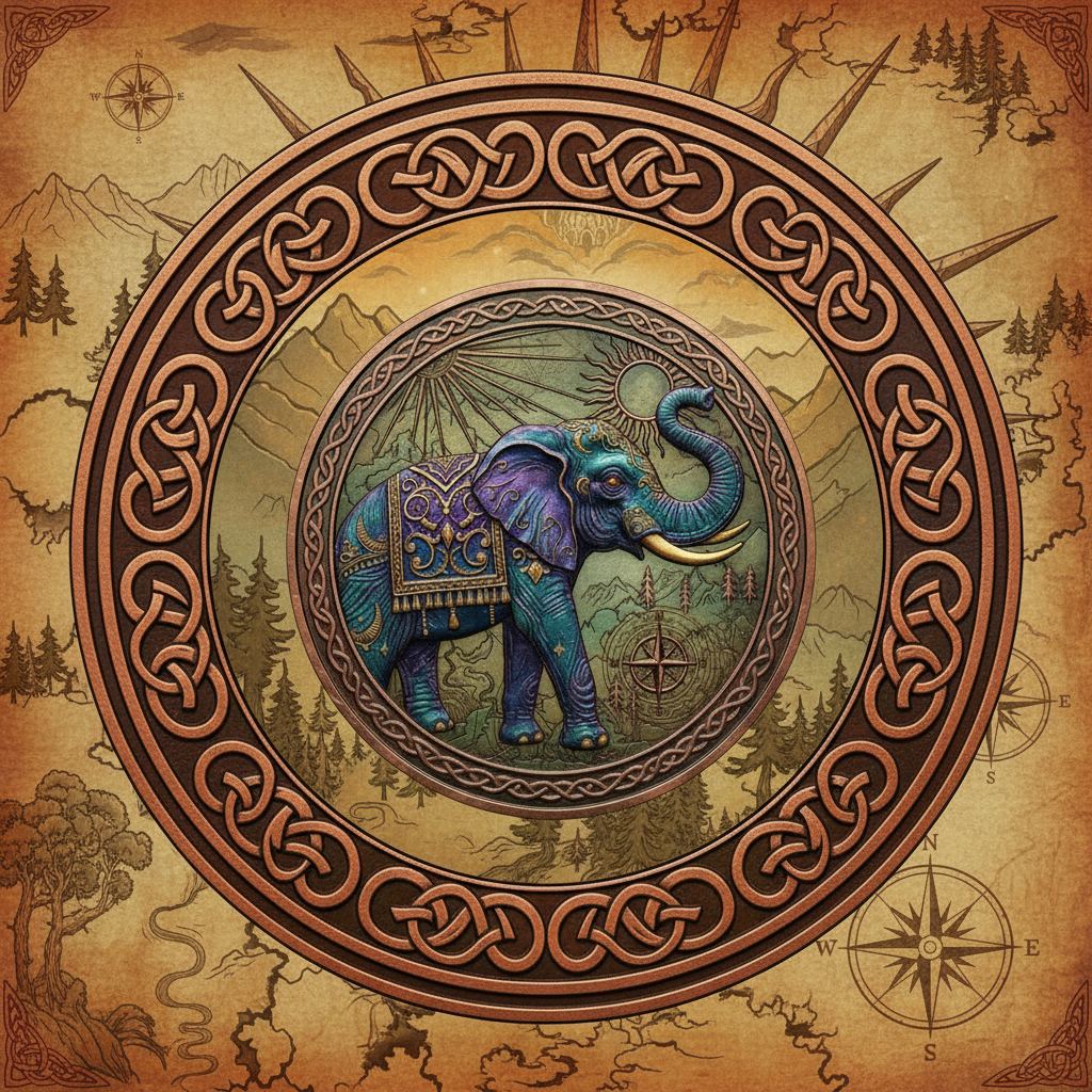 Lotus Mint Elephant 5oz copper - 500 mintage only!