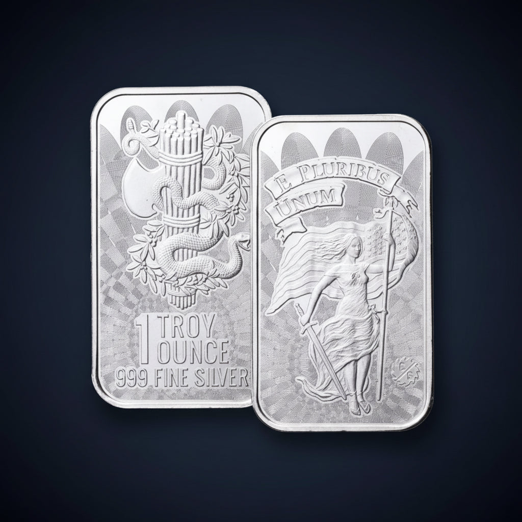Unity & Liberty Symbol - 1 oz .999 Fine Silver Bar