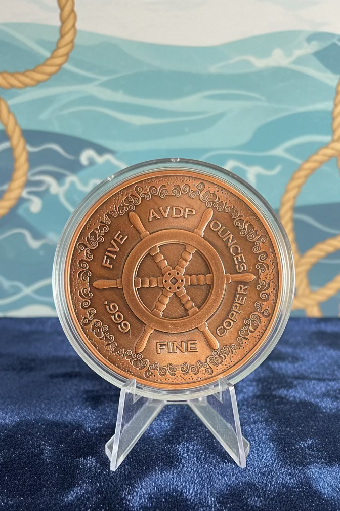 5 oz .999 Fine Copper THE KRAKEN Glow In The Dark Eyes In Capsule