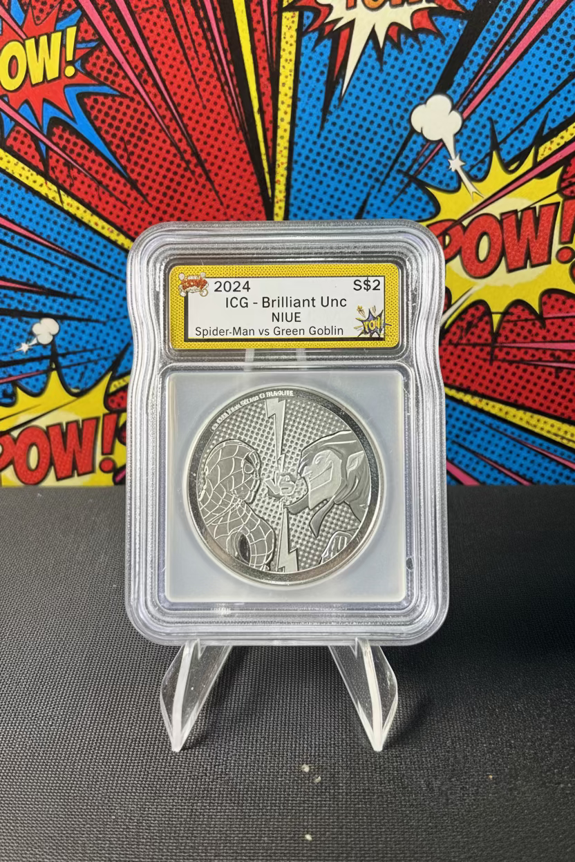 2024 Niue 1 oz Silver $2 Marvel Spider-Man vs Green Goblin