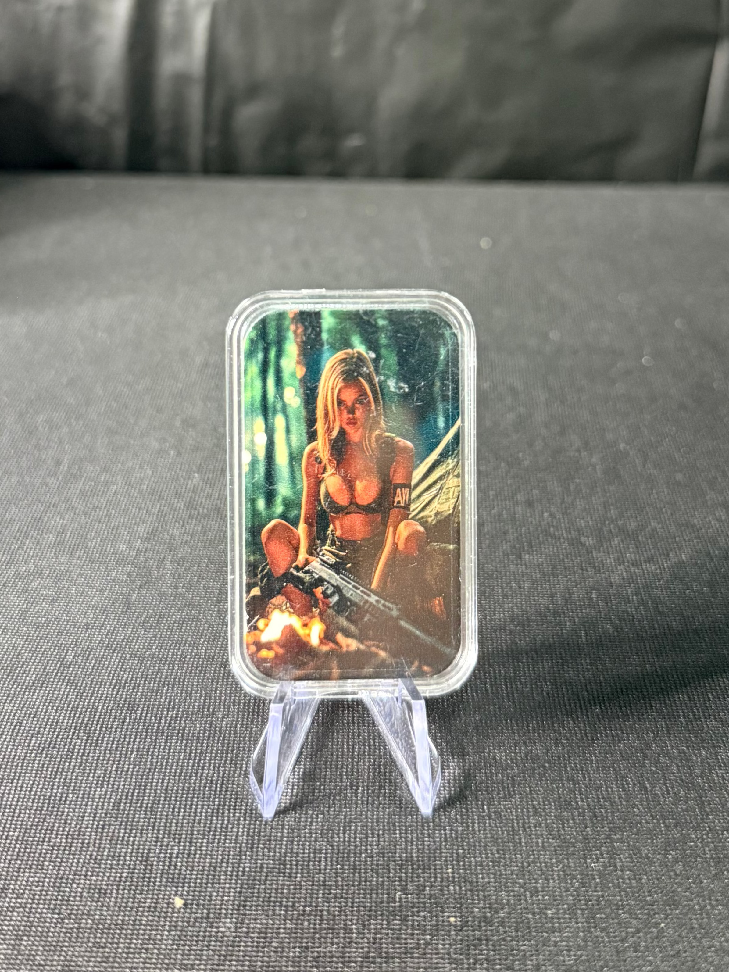 1 Oz Silver Bar .999 Double Side Colorized