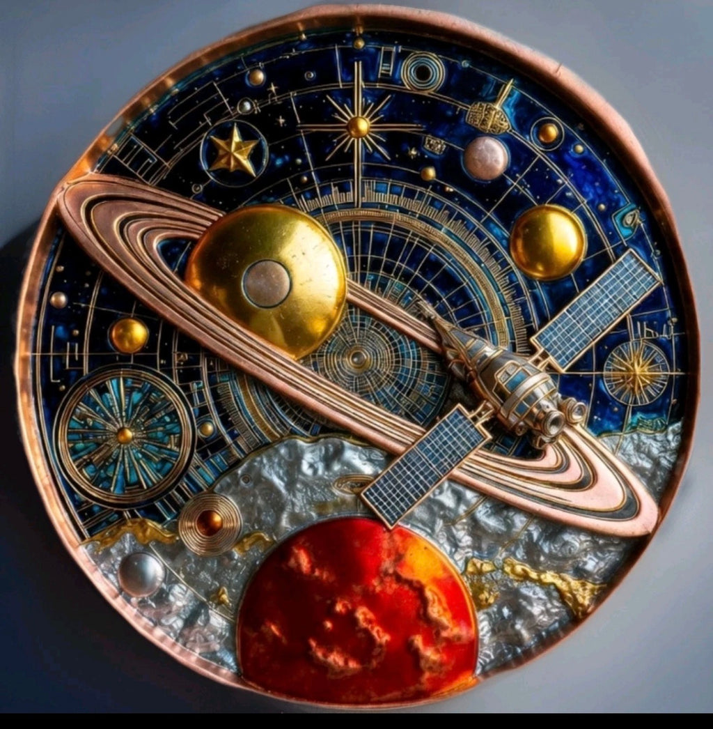 Space Universe 10 oz Colorized Copper In Capsule
