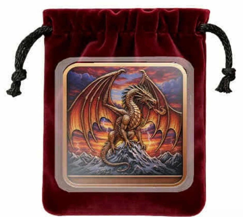 Dragon's Breath Ultra High Relief 5 Oz Copper Square Bar In Capsaule