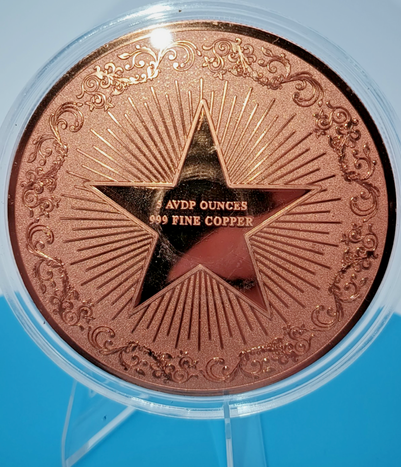 2026 STORM BEAR COLORIZED 5 OZ COPPER IN CAPSULE