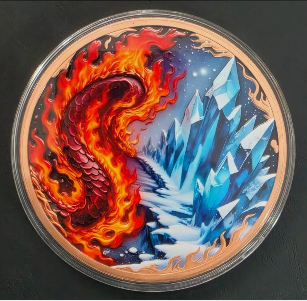 10 oz Copper Dragon Fire & Ice 2026 Copper Round