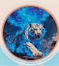 **NEW**2026 POWERFUL TIGER COLORIZED BOTH SIDES 5 OZ COPPER HIGH RELIEF CAPSULE