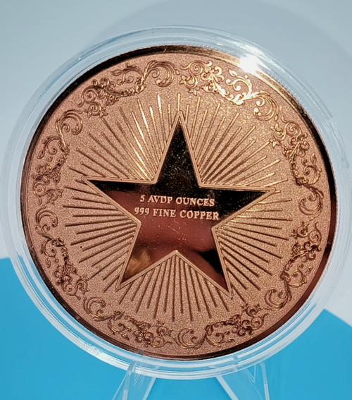 **NEW**2026 WOLF IN A HAUNTING FOREST COLORIZED 5 OZ COPPER HIGH RELIEF CAPSULE